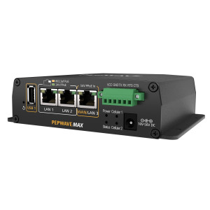 Peplink MAX-HD2-MINI-LTEA Dual Cat6 4G LTE Mobile Router, 2 GbE LAN, 1 GbE WAN